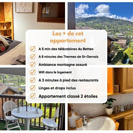 Ski Ou Thermes? Un Appt Cabine Avec Vue Magnifique Saint-Gervais-les-Bains Exteriör bild