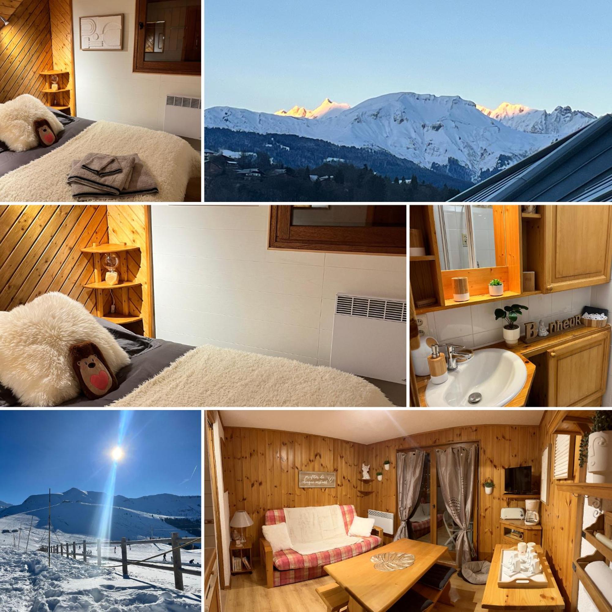 Ski Ou Thermes? Un Appt Cabine Avec Vue Magnifique Saint-Gervais-les-Bains Exteriör bild